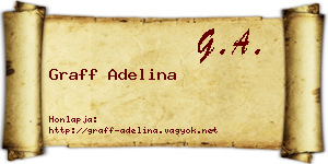 Graff Adelina névjegykártya